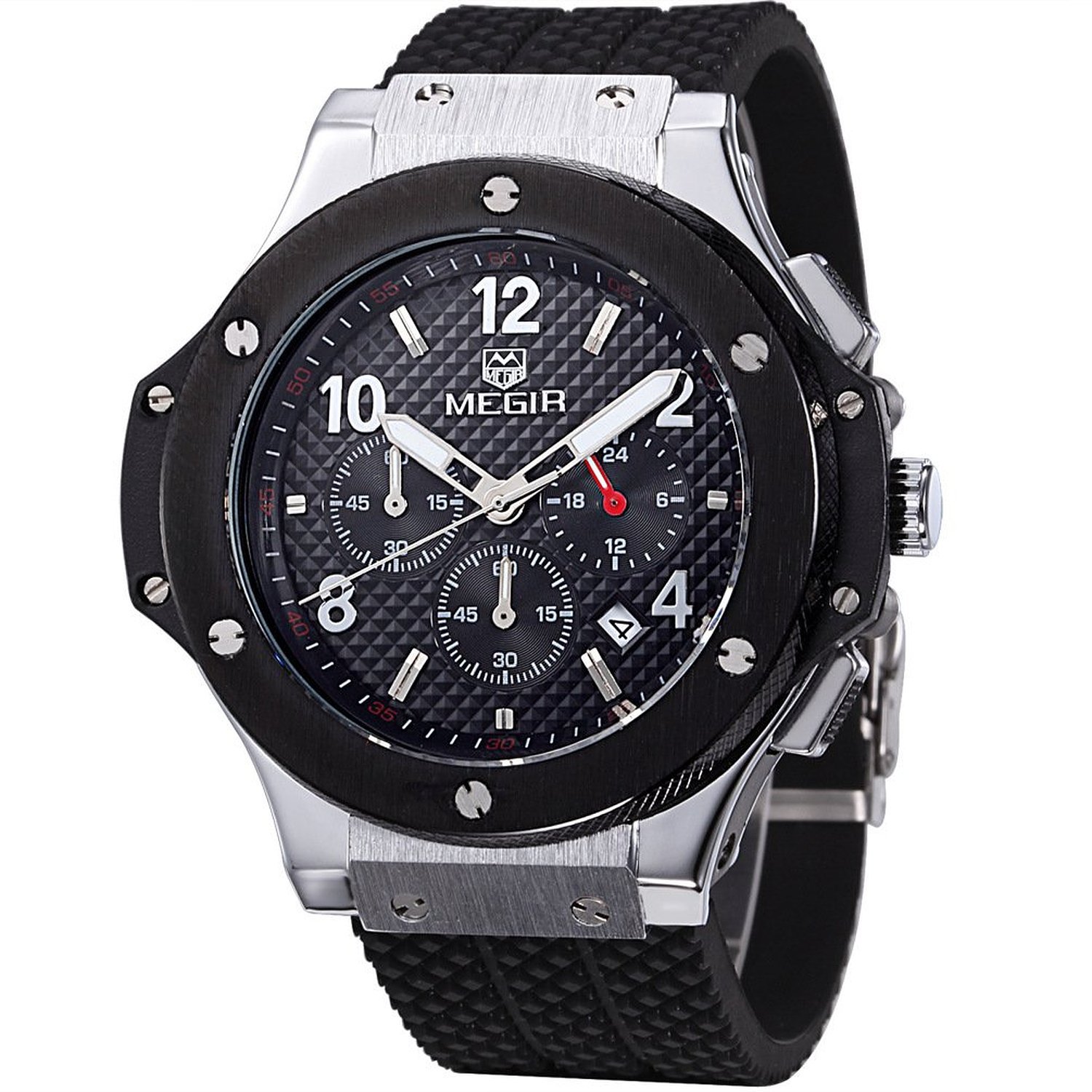 Megir クロノグラフ レーシングウォッチ 【送料無料】