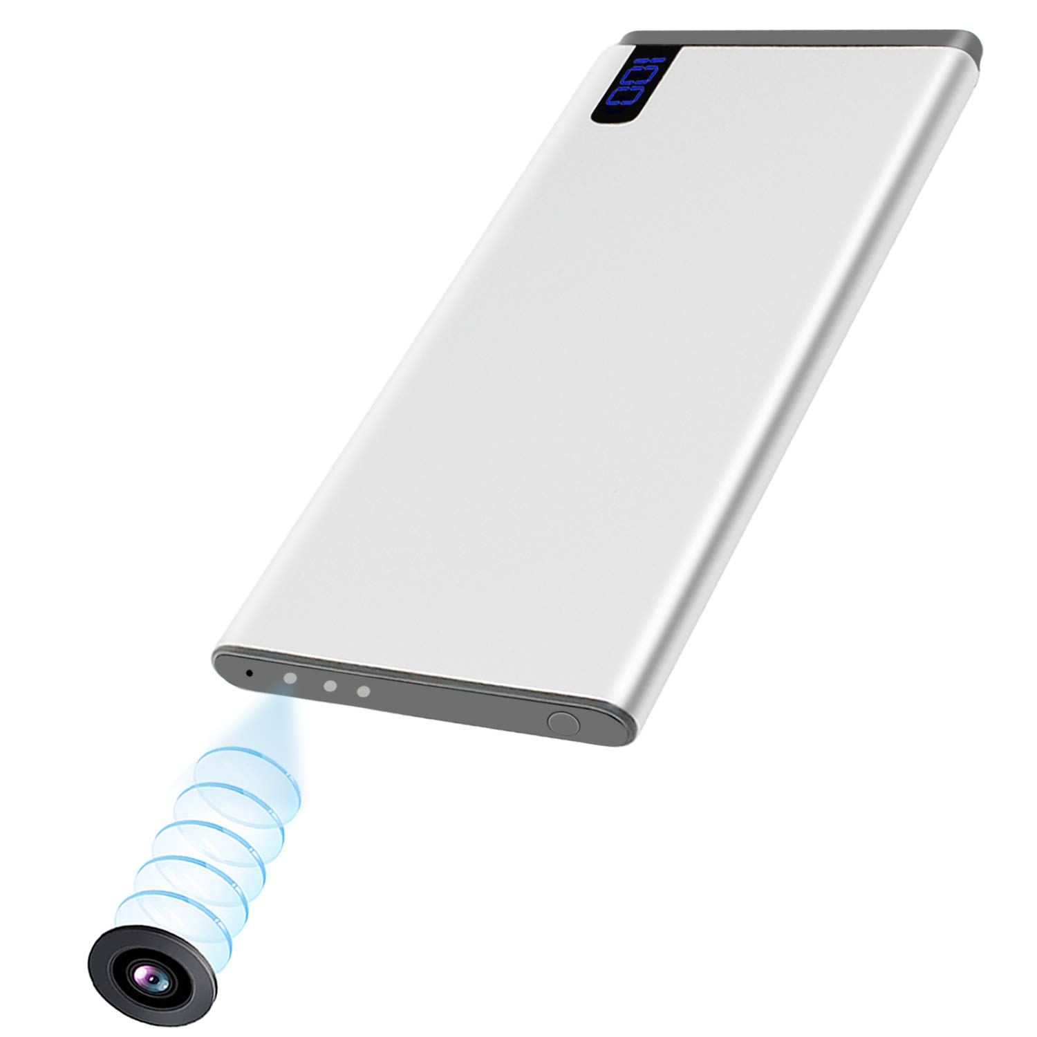 【非公開クーポン】 超小型 モバイルバッテリー型 1080P 隠しカメラ 【送料無料】