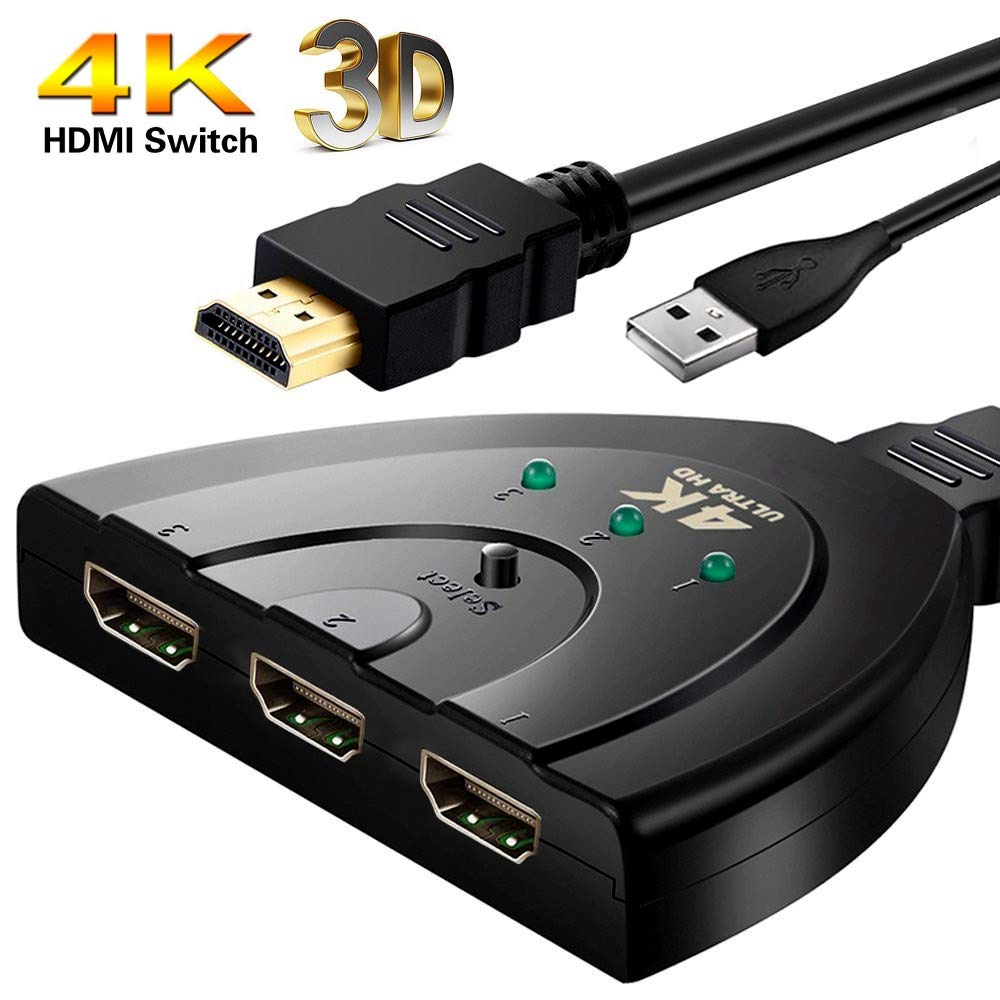 【非公開クーポン】 Vikrin 4Kx2K 3入力1出力 HDMI セレクター