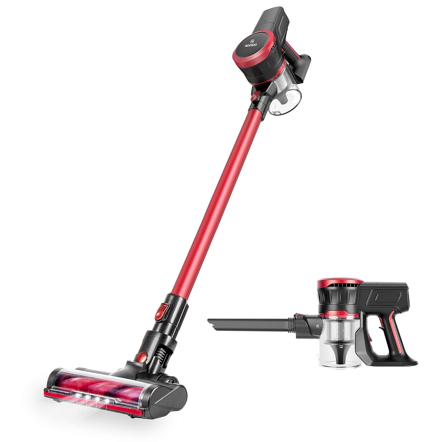 【非公開クーポン】 MooSoo コードレス サイクロン式 2WAY 掃除機 【送料無料】