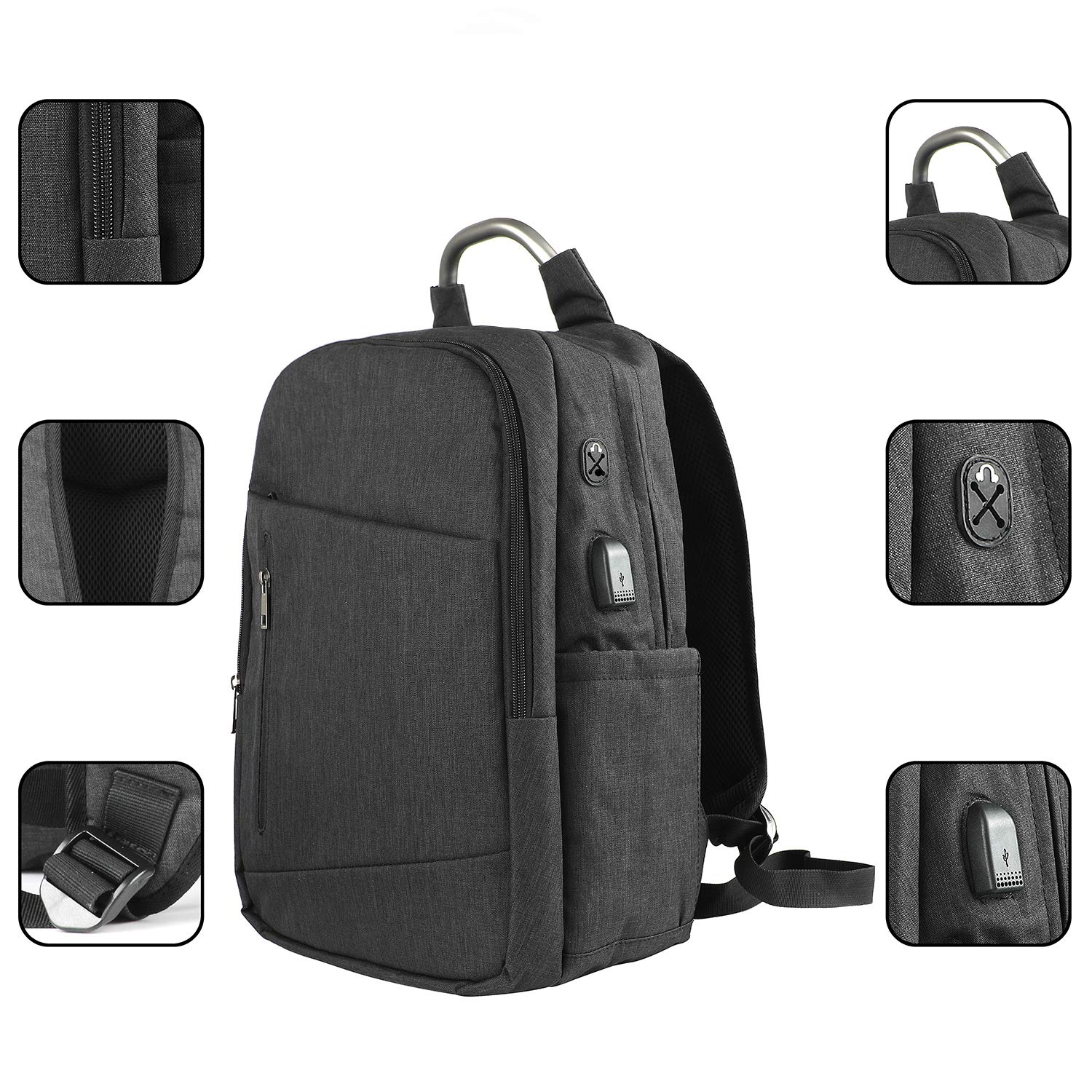 【非公開クーポン】 Gaosei USBポート付き 15.6インチノートPC収納可能 ビジネスバッグ 【送料無料】