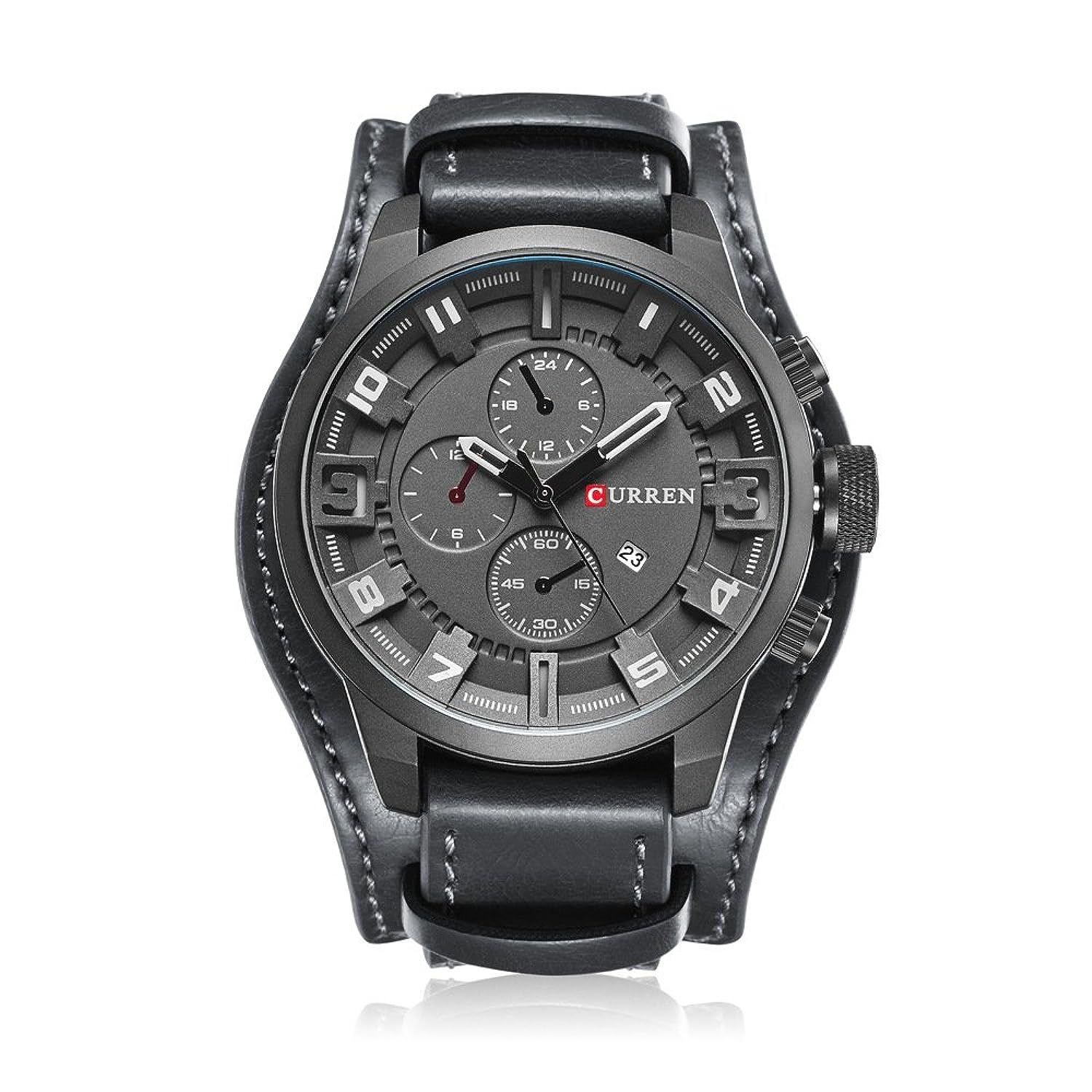 CUEEEN メンズ 30M防水 腕時計