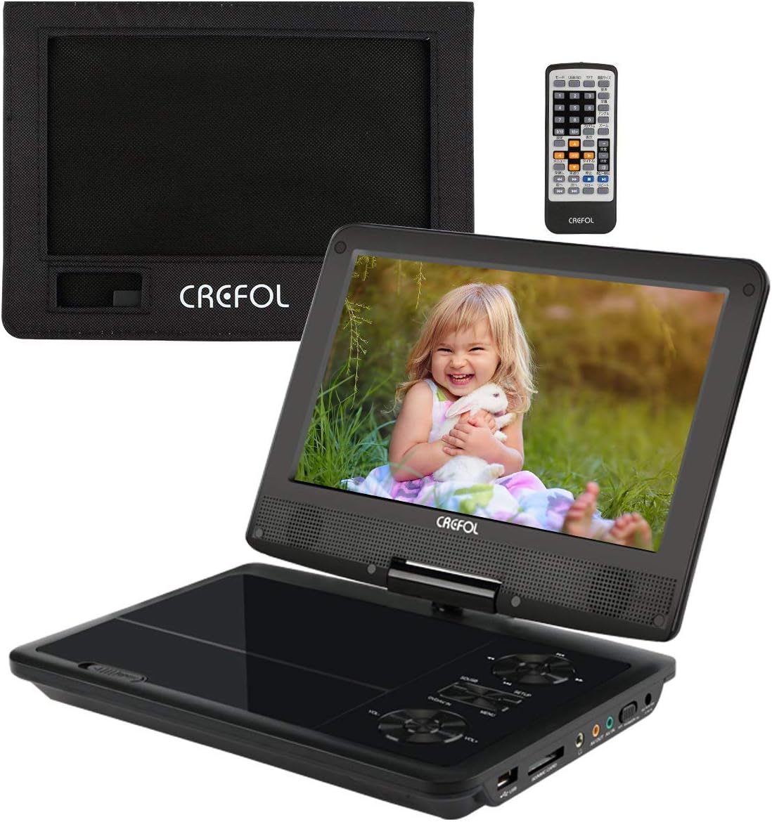 【非公開クーポン】 CREFOL 9型 ポータブルDVDプレーヤー 【送料無料】