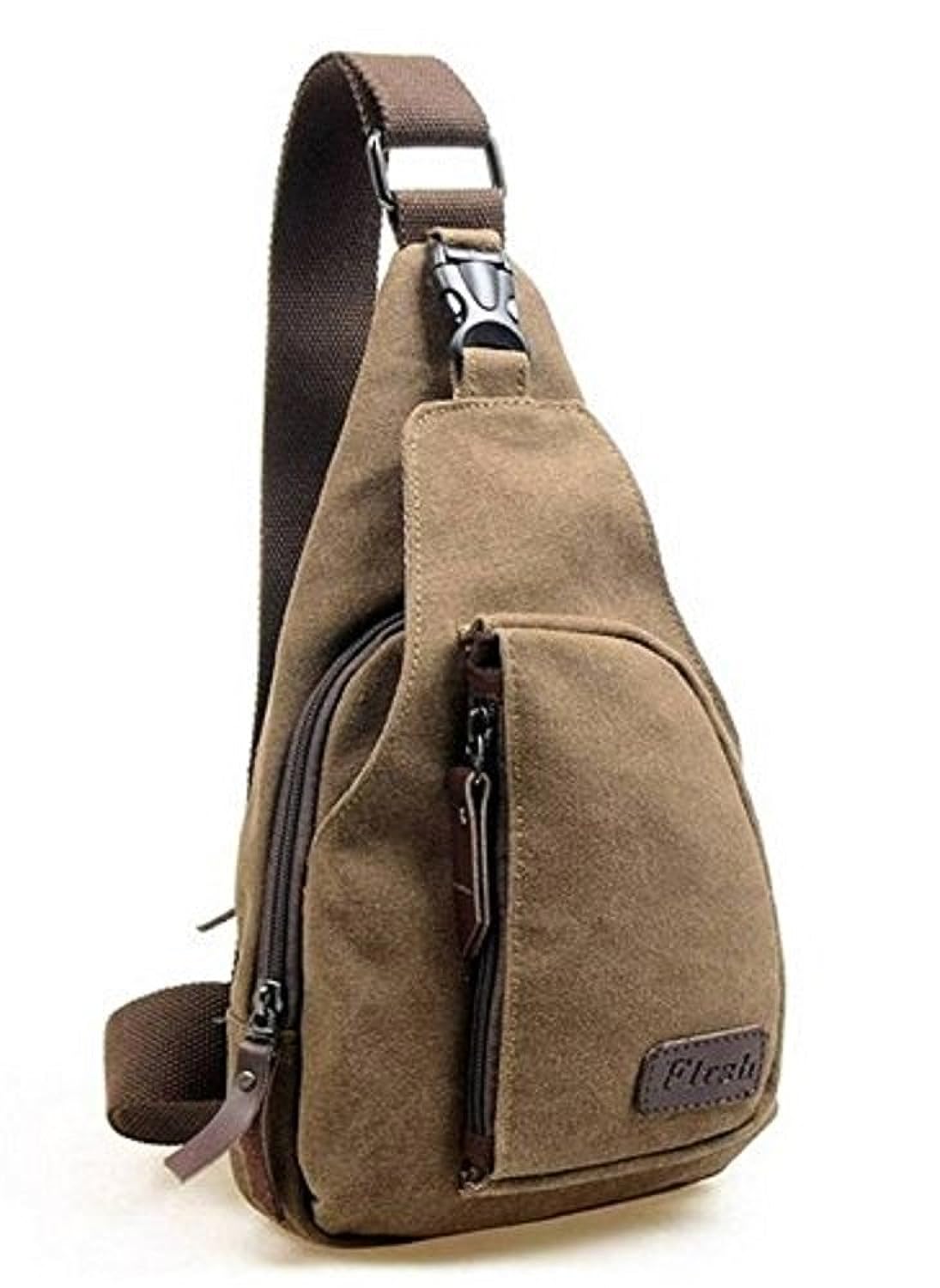 斜め掛け キャンバス生地 ショルダーバッグ 【送料無料】