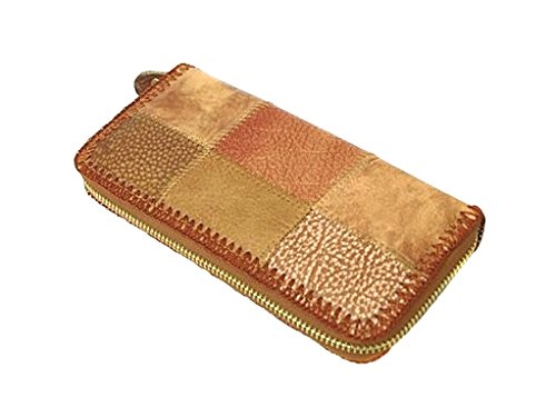 88％OFF！ 牛革 パッチワーク 長財布