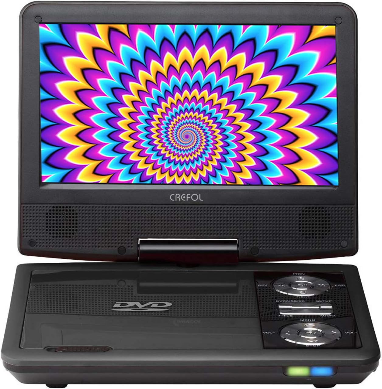 【非公開クーポン】 CREFOL 9型 リージョンフリー CPRM対応 ポータブルDVDプレーヤー 【送料無料】