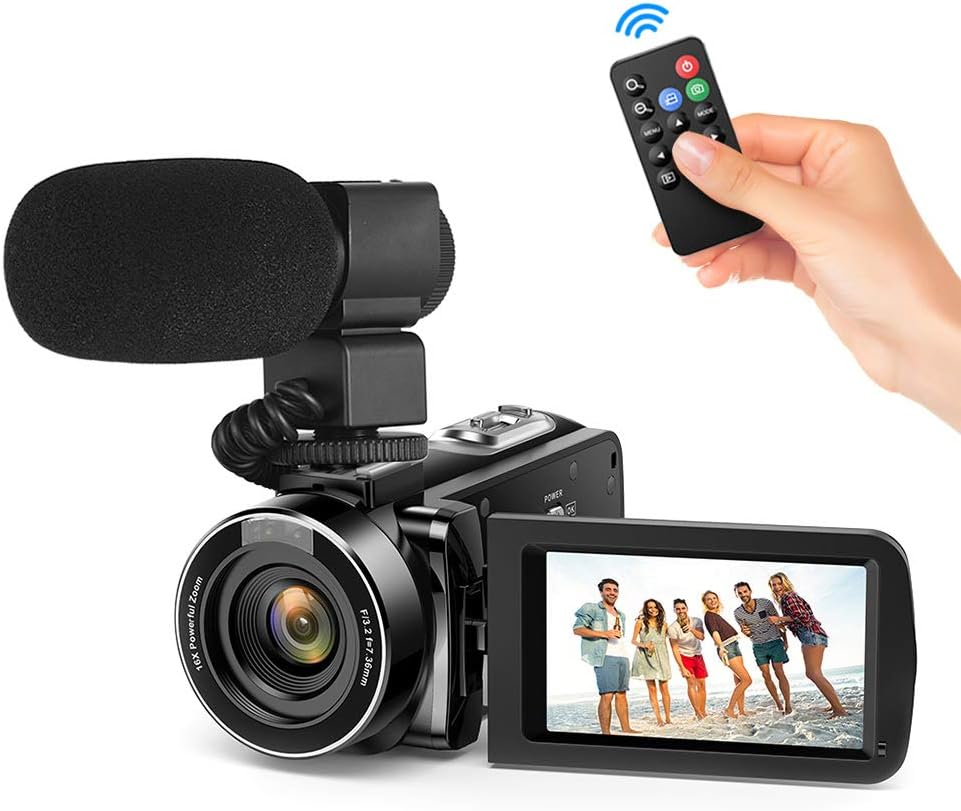 【非公開クーポン】 Andoer 1080P HD 2400万ピクセル 3.0インチ液晶 デジタルビデオカメラ 【送料無料】