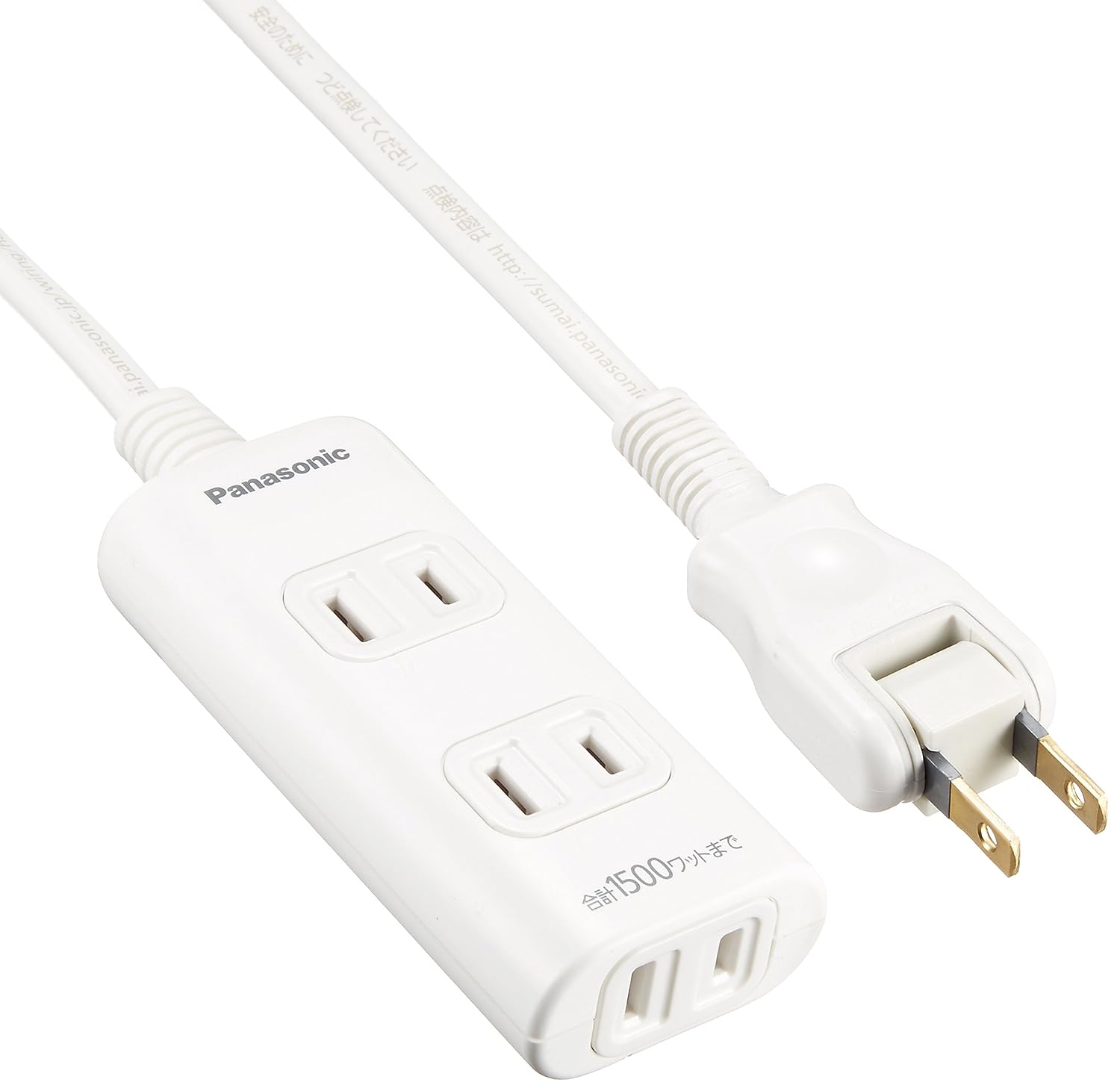 Panasonic ザ・タップQ 3コ口(1m) スナップキャップ WHA2413WP 【純正パッケージ品】