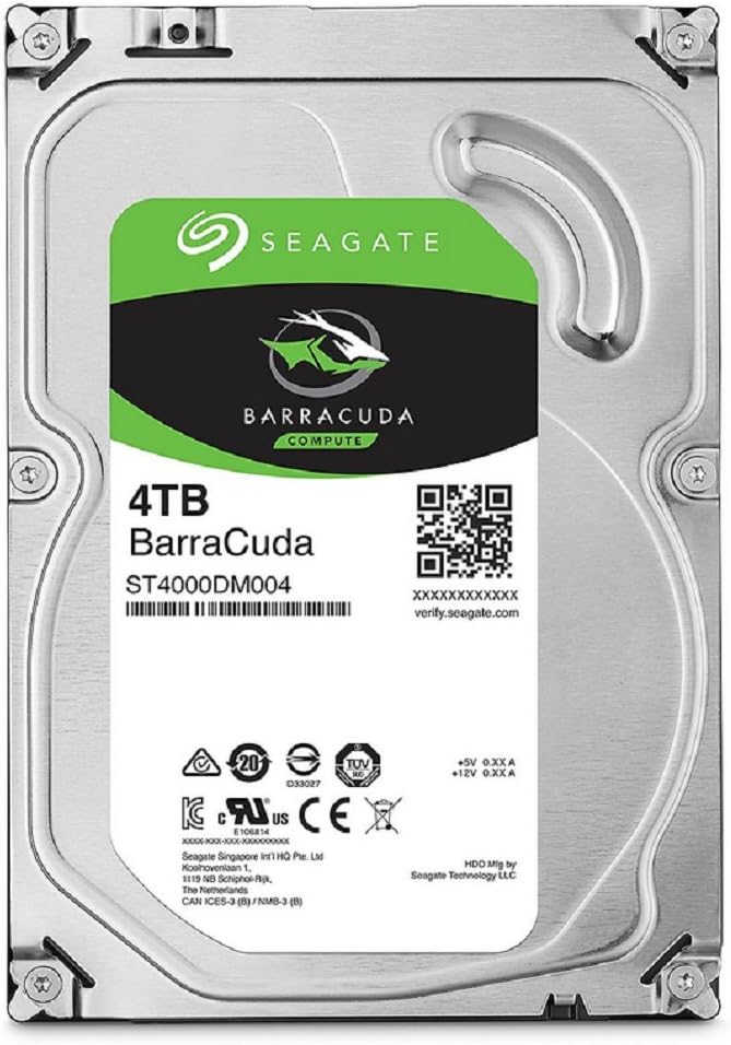 【7,873円】 Seagate BarraCuda 3.5" 4TB 内蔵ハードディスク HDD 2年保証  【送料無料】