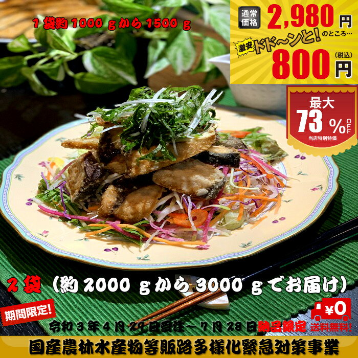 【73％OFF】【800円】 鹿児島県産 天然ぶりフィーレ腹骨取り（加熱用） 約1000g～1500g×2袋 【送料無料】
