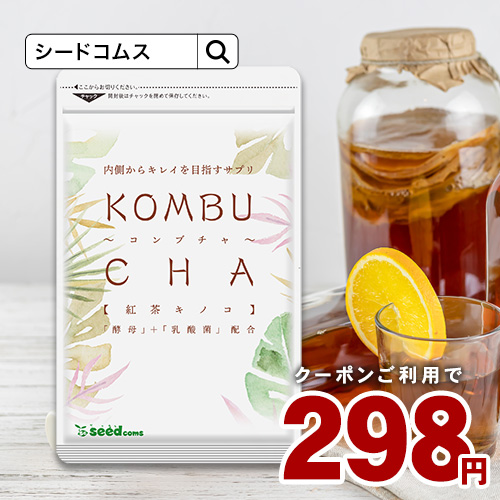 【75％OFFクーポン】【ポイント10倍】【298円】 紅茶キノコ KOMBUCHA 約1ヵ月分 【送料無料】