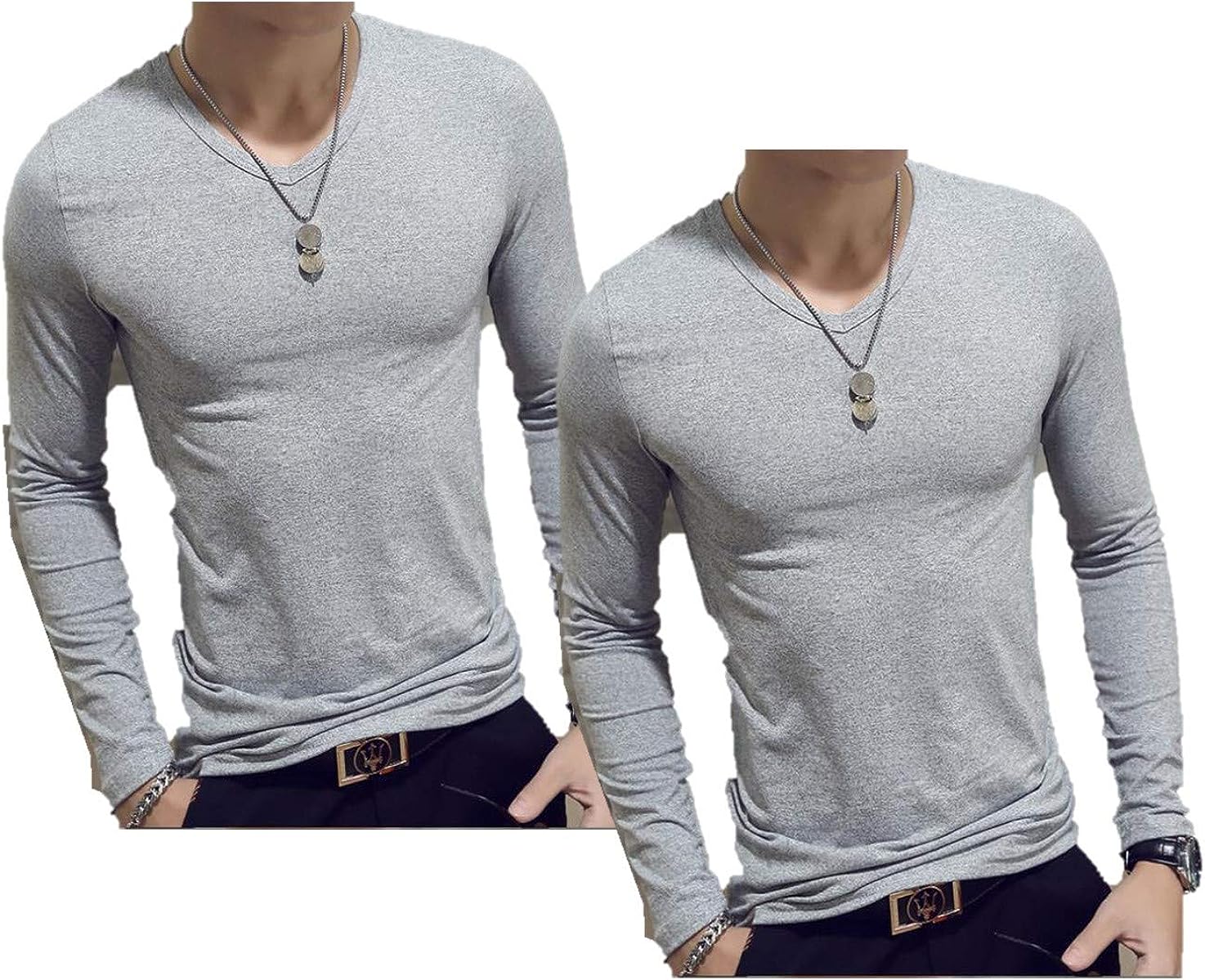 【1,000円】 Crane Beauty メンズ 長袖 インナーTシャツ 2枚セット