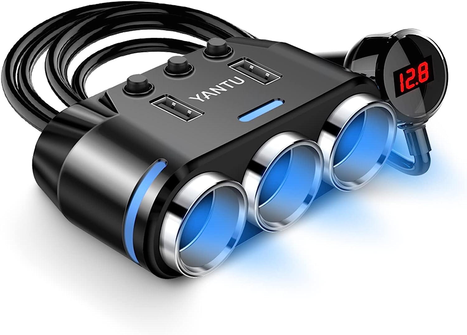 【当選者決定】【プレゼント企画】 YANTU シガーソケット3連 USBポート2連 を5名様にプレゼント！