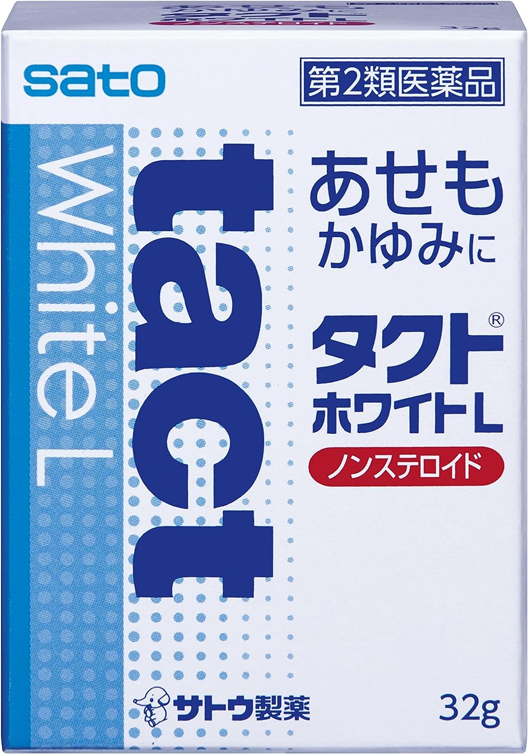 【タイムセール】【323円】 佐藤製薬 あせも かゆみ 第2類医薬品 タクトホワイトL 32g