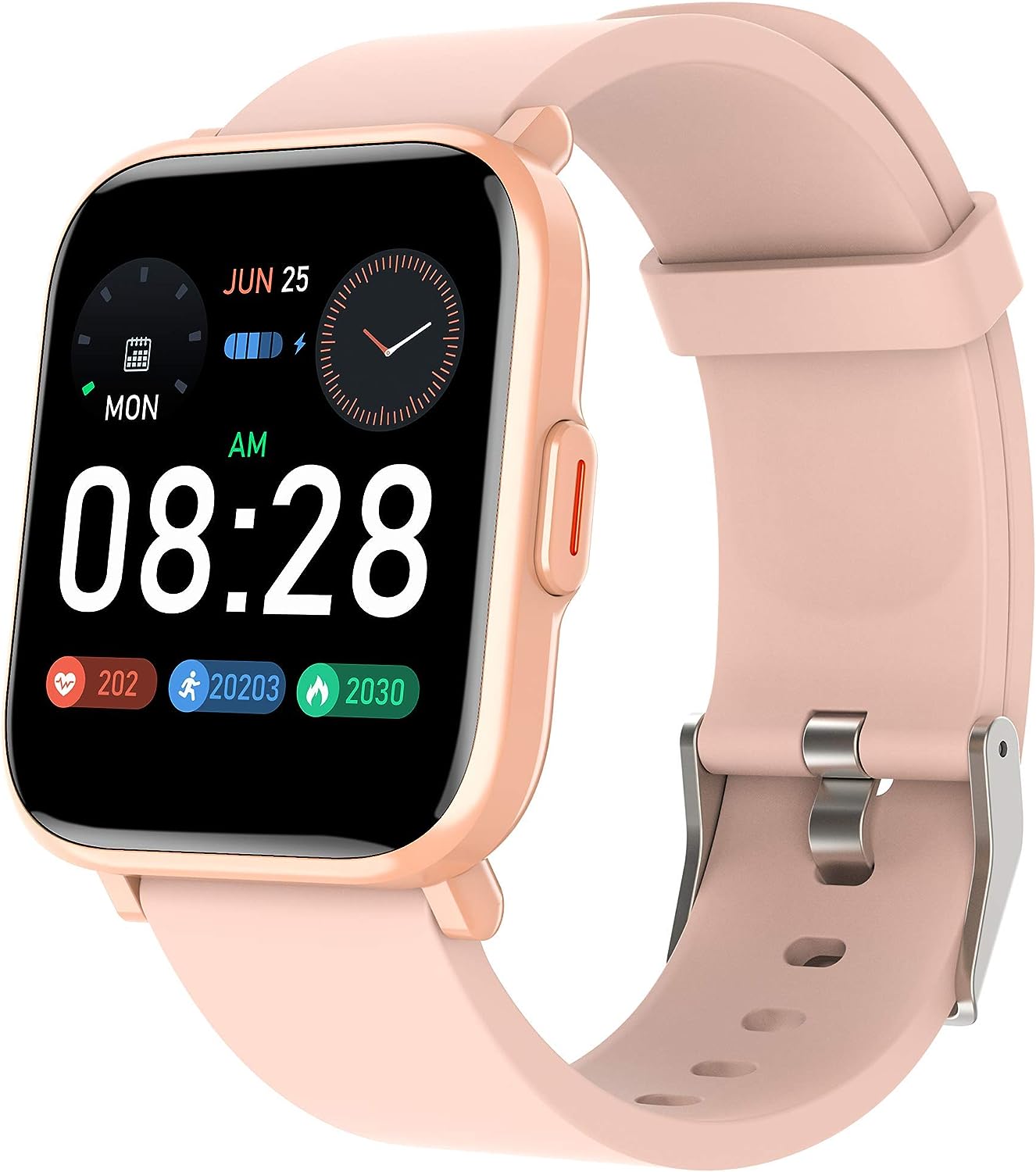 【半額クーポン】【2,250円】 tongotdi 1.3インチ iOS&Android対応 18種運動対応 スマートウォッチ 【送料無料】