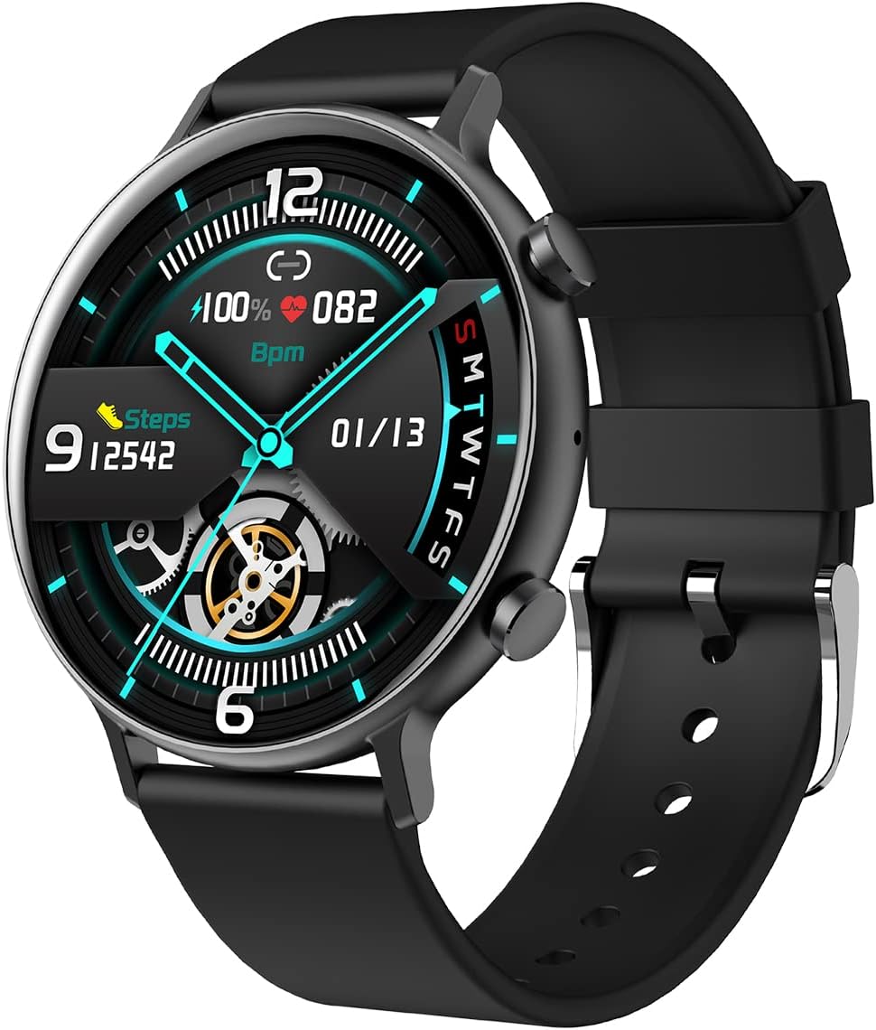 【値下げ】【非公開クーポン】【62%OFF】【1,899円】 WM Welly Merck 1.3インチ Bluetooth5.1 通話機能付き スマートウォッチ 【送料無料】