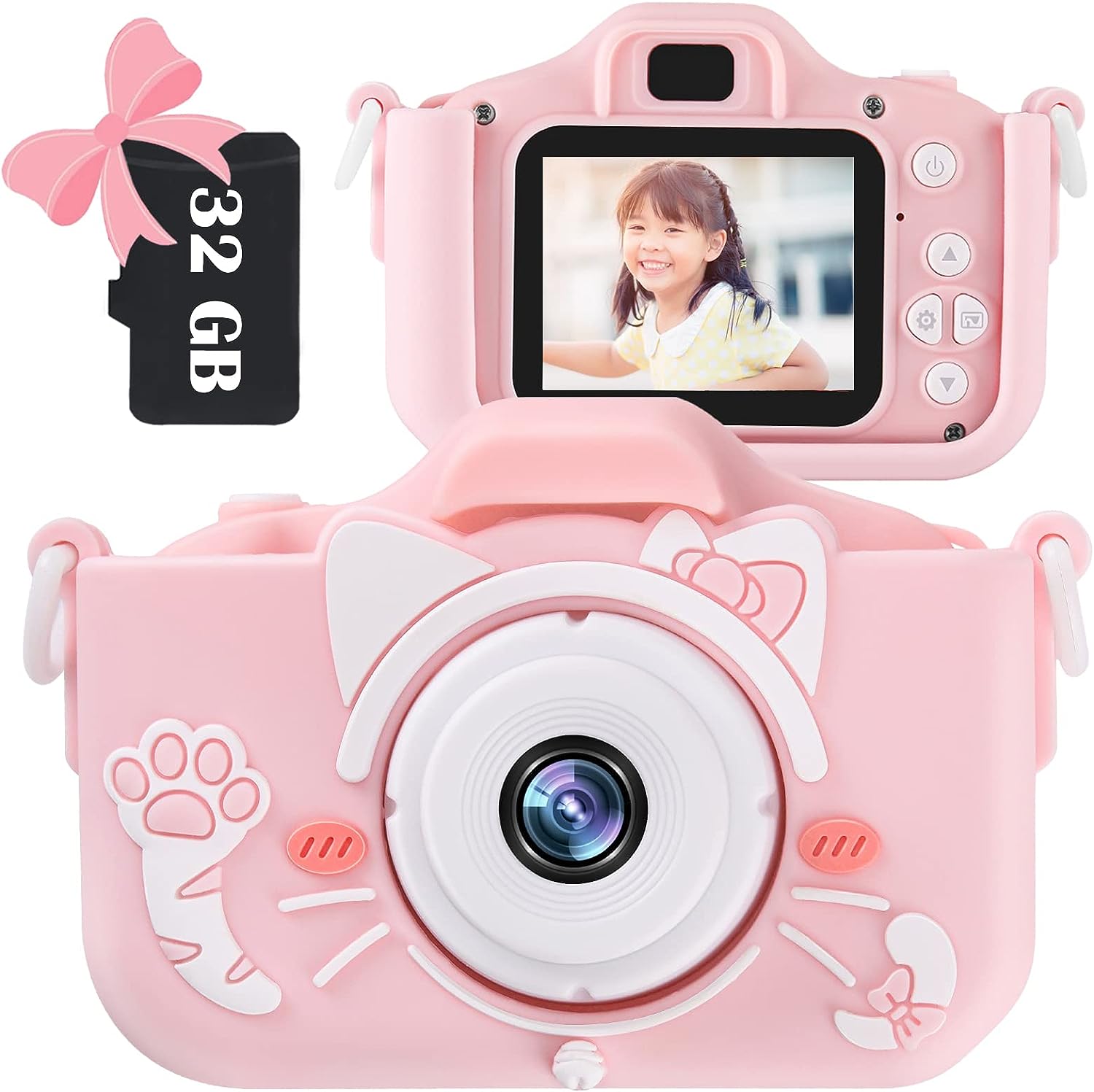 【50%OFF】【1,999円】 HolaFolks USB充電 32GBメモリーカード付き 4800万画素 2.0インチIPS トイカメラ 【送料無料】