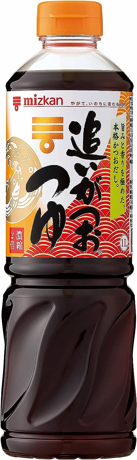 【54%OFF】【660円】 ミツカン 追いがつおつゆ2倍 1000ml×3本