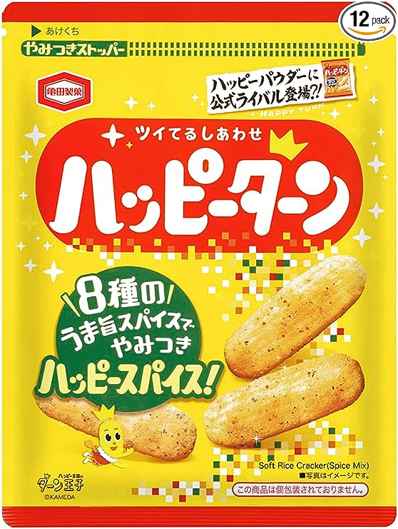 【44%OFF】【1,721円（定期便1,549円）】 亀田製菓 ハッピーターンスパイス 73g×12袋