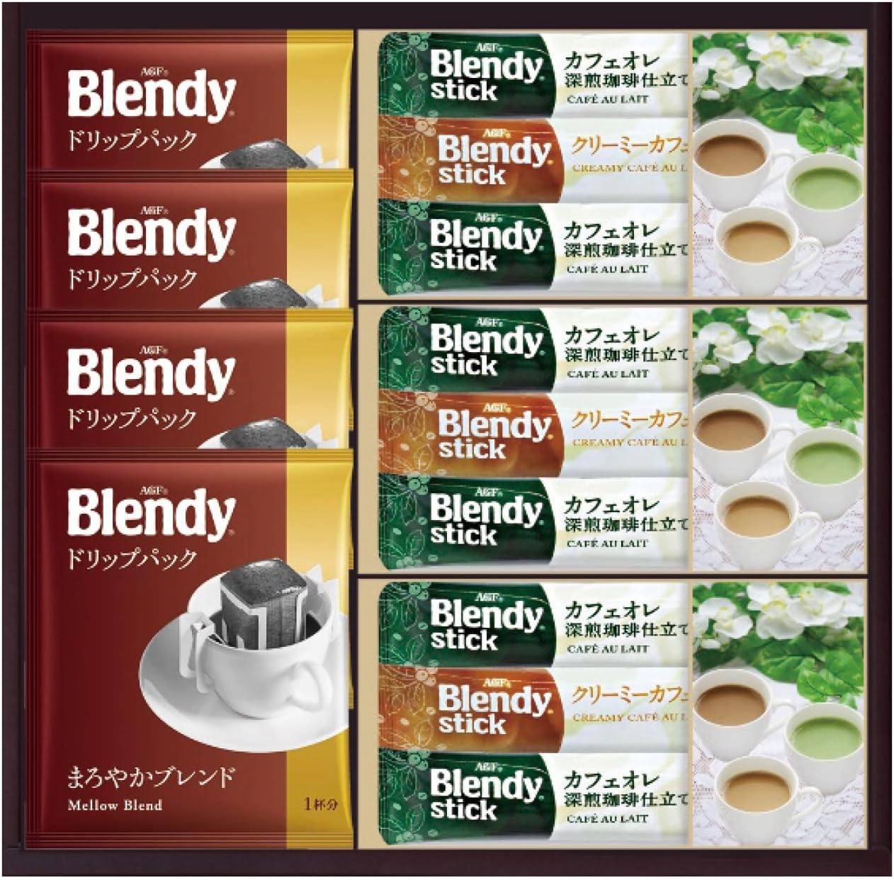 【50%OFF】【1,079円】 ブレンディスティック カフェオレ&ドリップコーヒーギフト