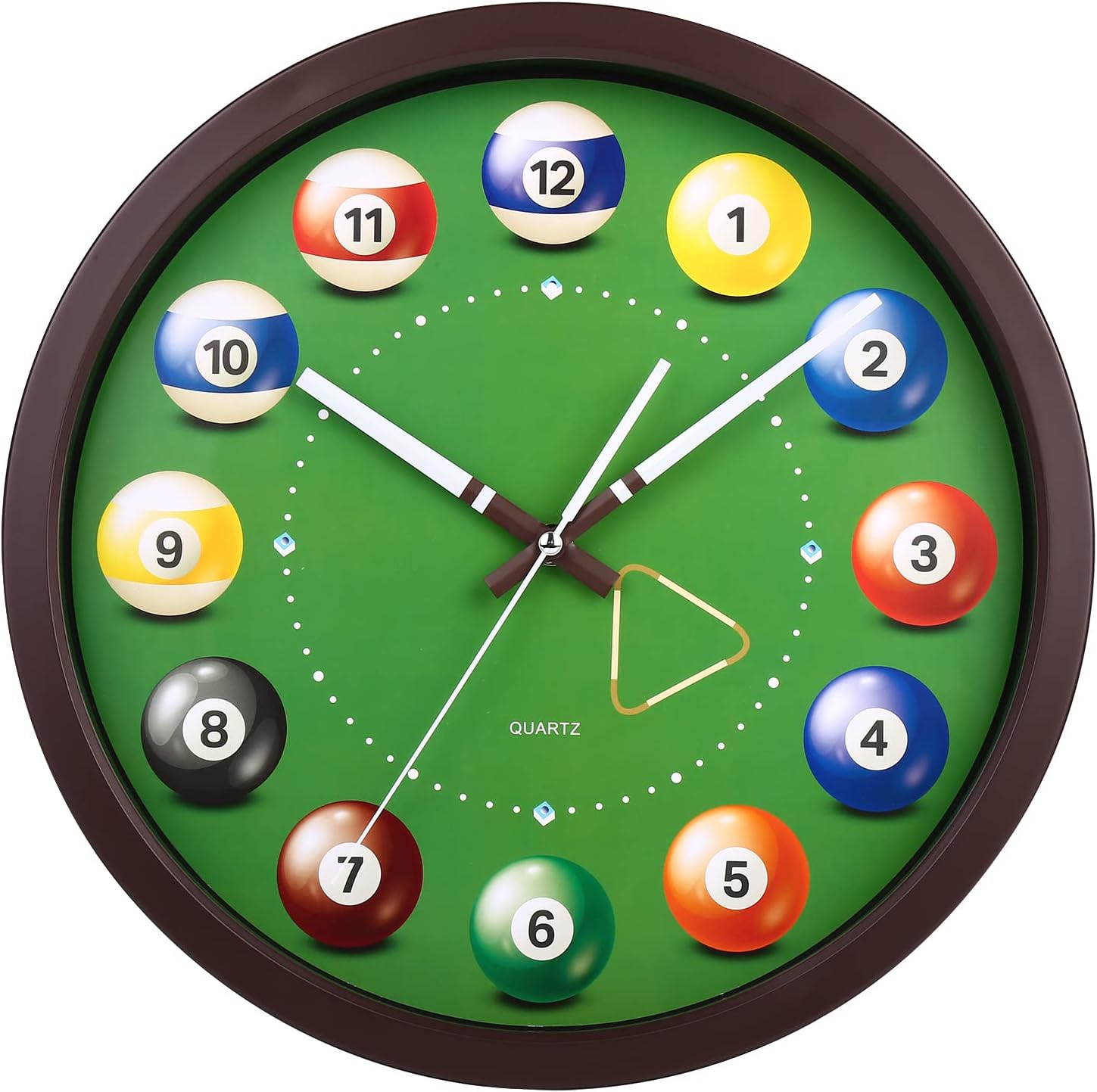 【50%OFF】【1,445円】 CIGERA 35cm ビリヤードボール壁掛け時計 【送料無料】