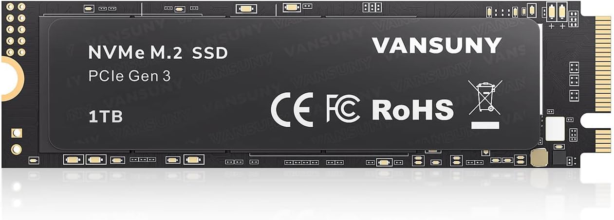 【タイムセール】【5,599円】 Vansuny 内蔵SSD 1TB PCIe NVMe M.2 【送料無料】