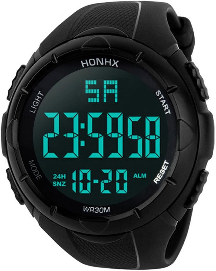 【26%OFF+70%OFF】【1,114円】 Rouhuiky メンズ スポーツウォッチ 【送料無料】