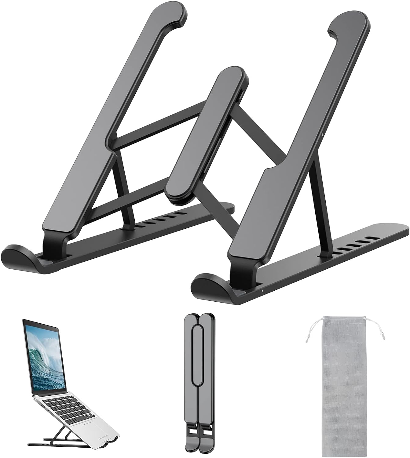 【68%OFF】【499円】 TRUNIUM ABS製 折りたたみ式 6段階調節可能  ノートパソコンスタンド