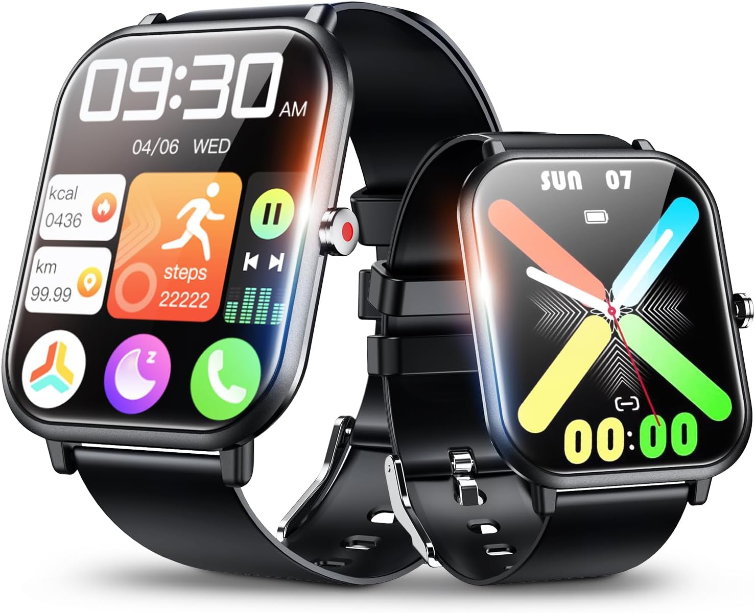 【45%OFF+1,000円OFF】【980円】 KUKUYA Bluetooth5.3 1.9インチ IP68防水 スマートウォッチ