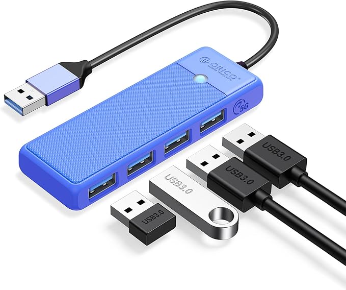 【20%OFF+40%OFF】【527円】 ORICO USB3.0 バスパワー 5Gbps高速転送 4ポートハブ