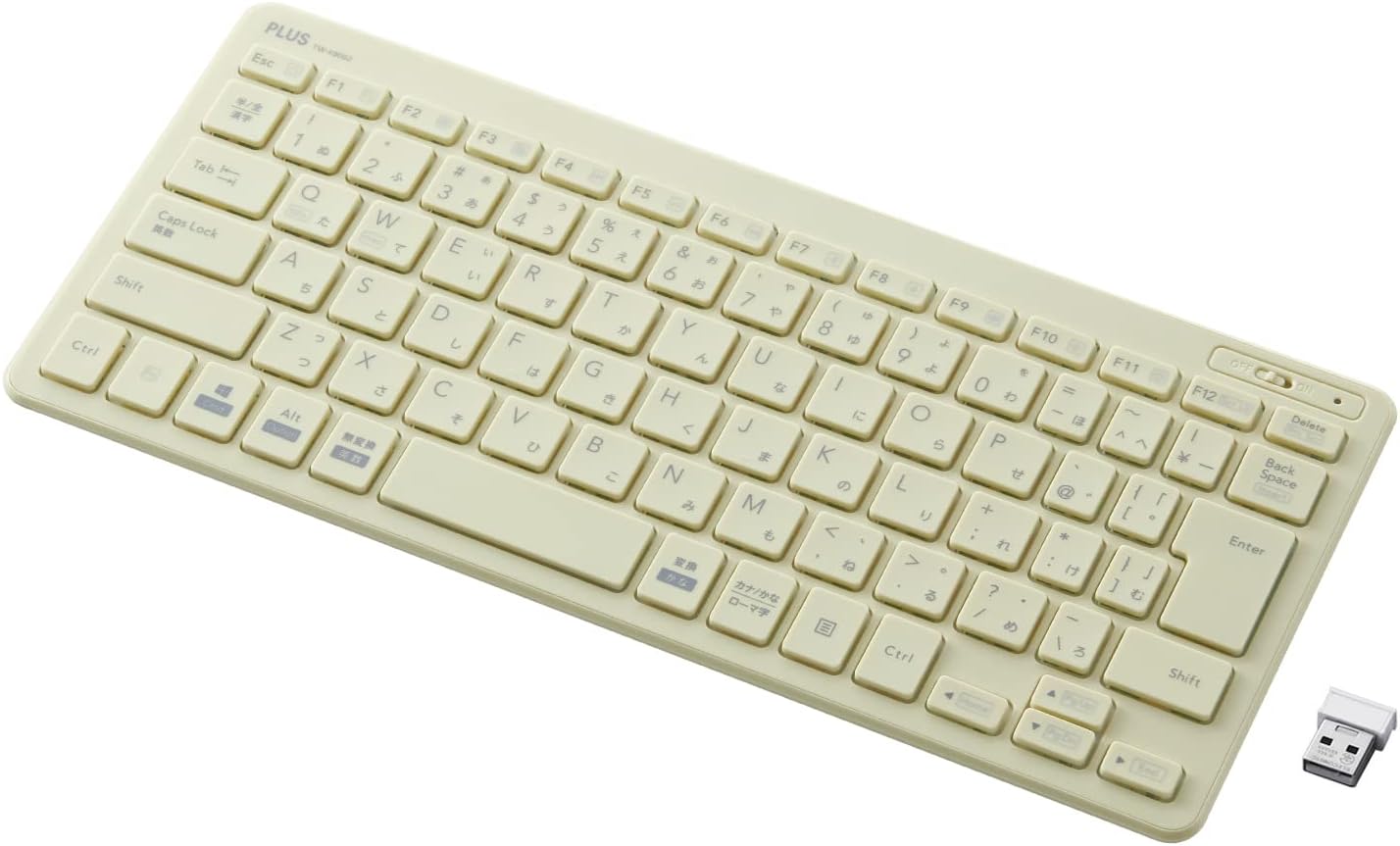 【値下げ】【1,498円】 PLUS キーボード ジブンイロ 薄・ミニ ワイヤレスキーボード