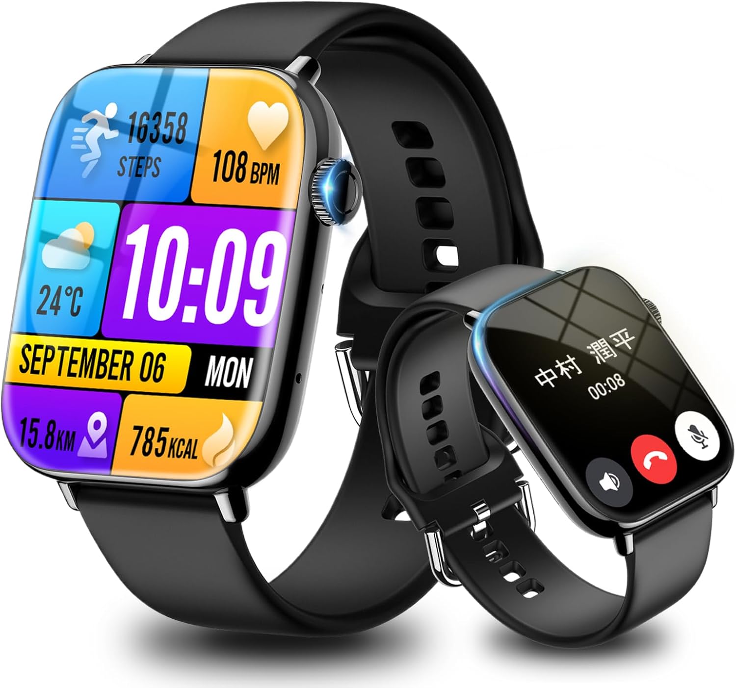 【50%OFF】【2,140円】 Bareas Bluetooth5.4 通話機能付き 1.91インチ大画面 100+文字盤 100種類運動モード IP68防水 スマートウォッチ 【送料無料】