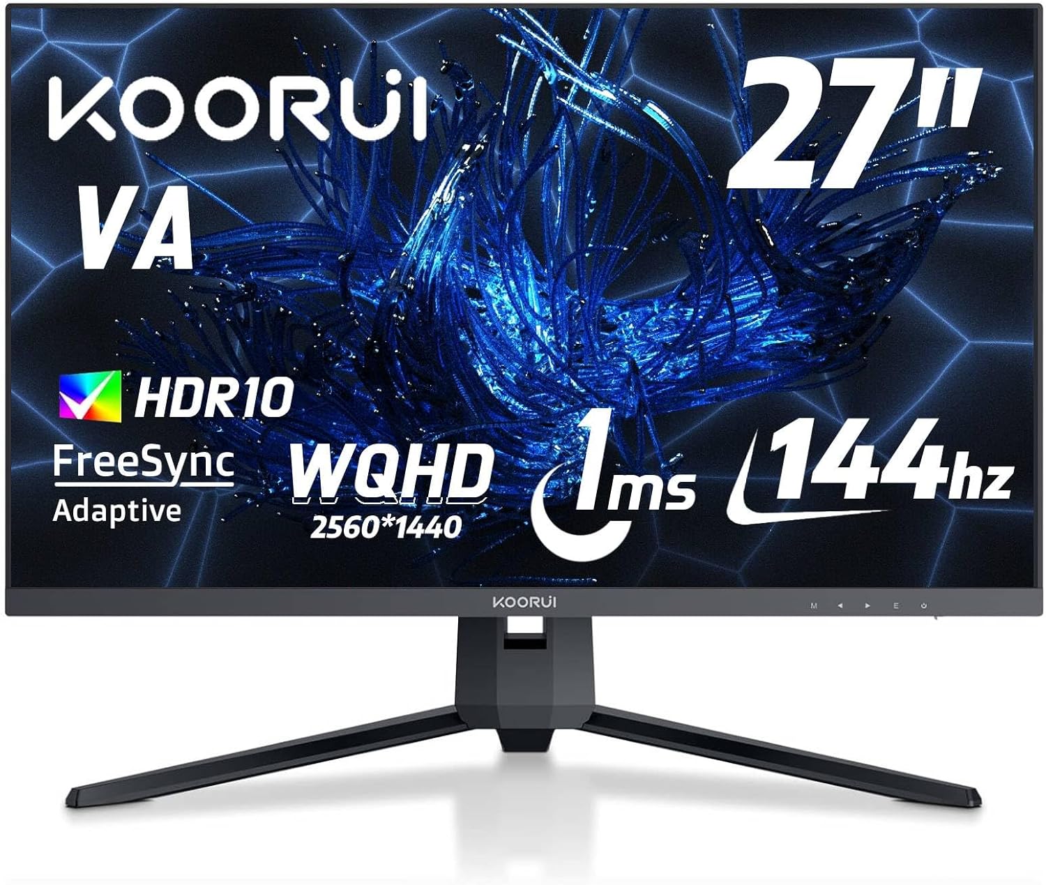 【タイムセール】【23,000円】 KOORUI 27インチ QHD 2560×1440 ゲーミングモニター 【送料無料】