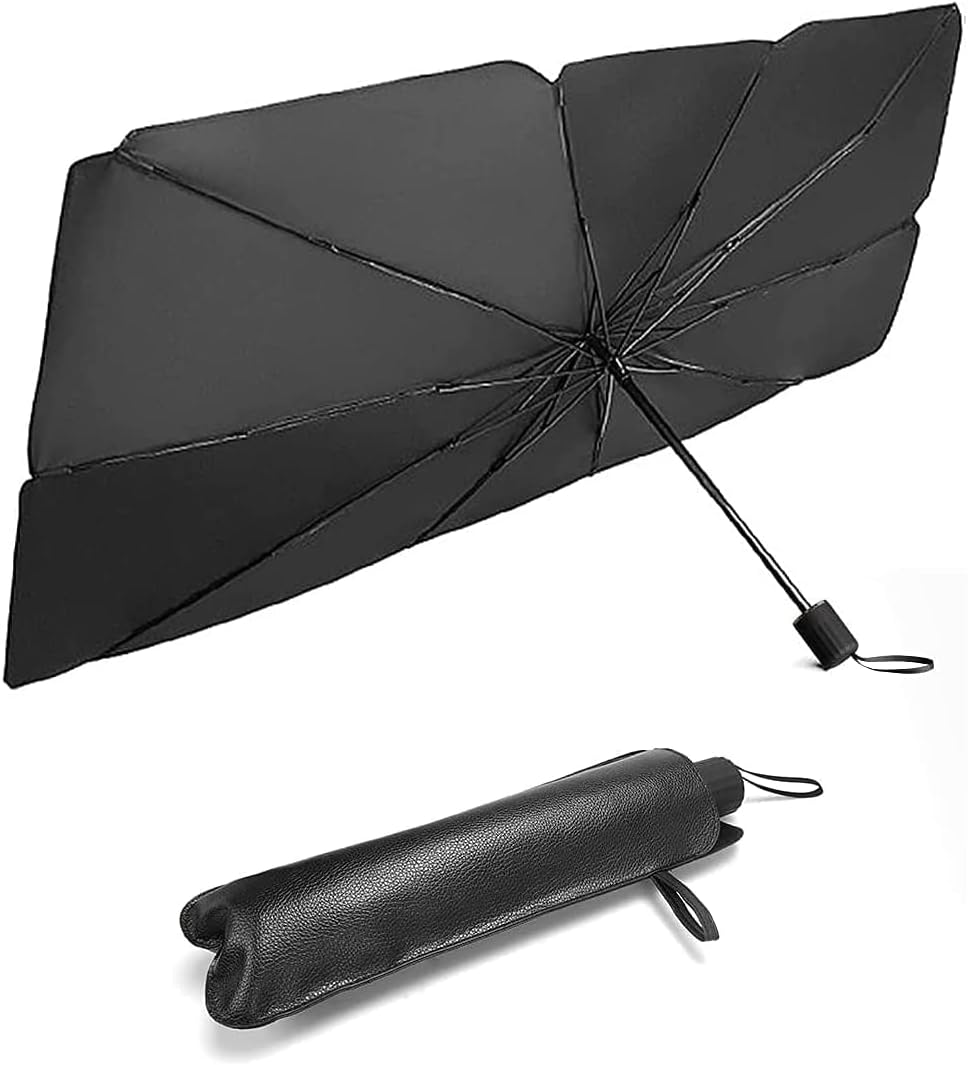 【699円】 CHMY カーフロントガラス用 折りたたみ傘仕様 チタン断熱素材 サンシェード 【送料無料】