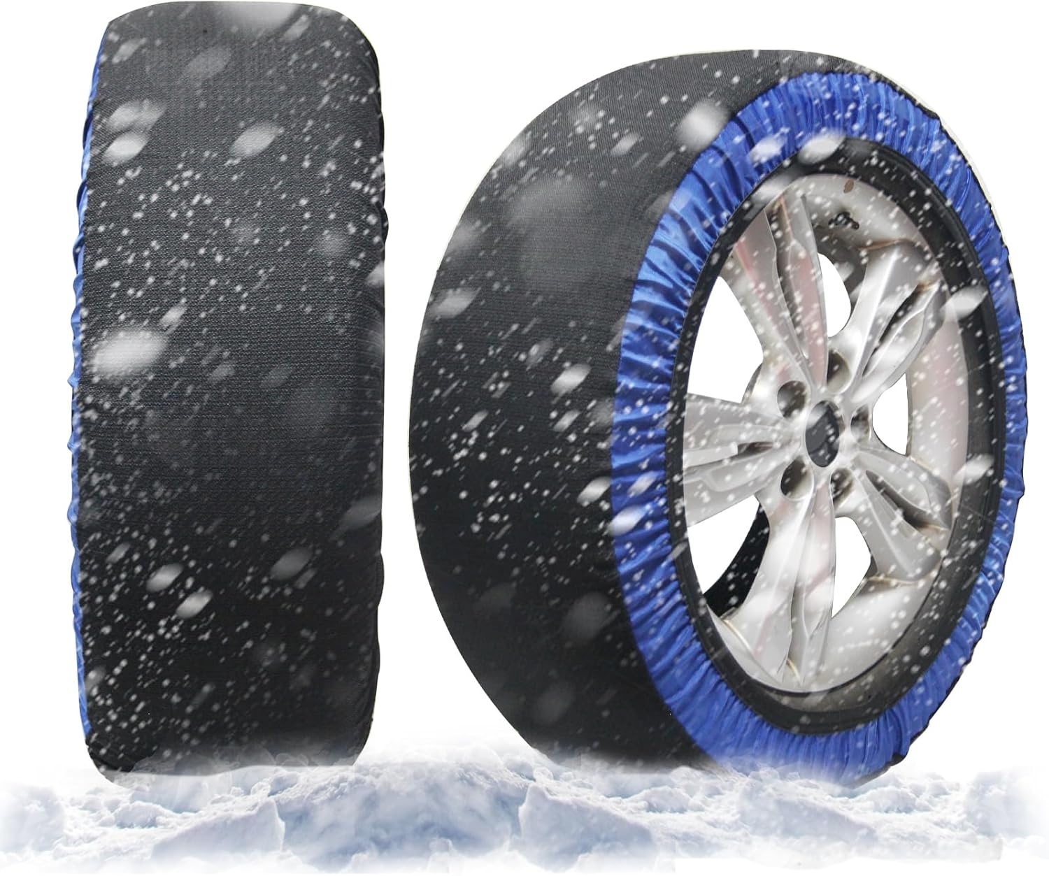 【75%OFF】【1,720円】 zmayastar 布製 チェーン規制対応 ジャッキ不要 タイヤチェーン 2本分 【送料無料】