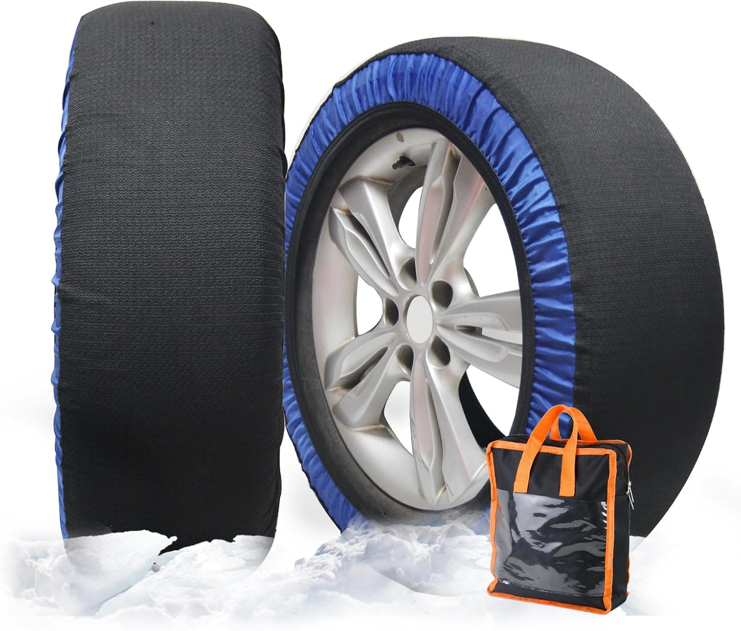 【70%OFF】【2,010円】 chuqisheji 布製 ジャッキ不要 タイヤチェーン 2本セット 【送料無料】