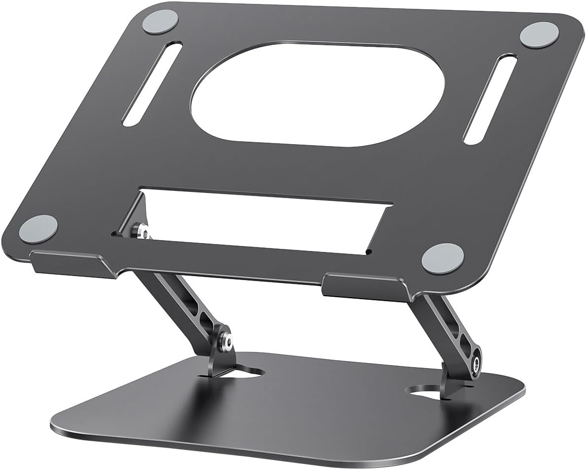 【タイムセール】【2,339円】 TOPESEL アルミ合金製 折り畳み式 ノートパソコンスタンド