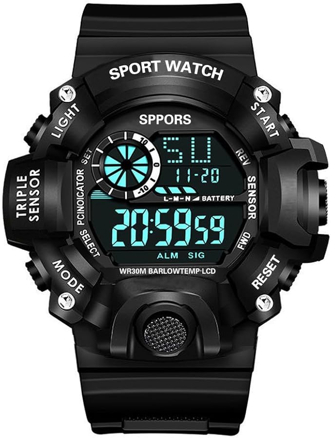 【83%OFF】【1,355円】 XINGYOU 50防水 LED表示 スポーツウォッチ