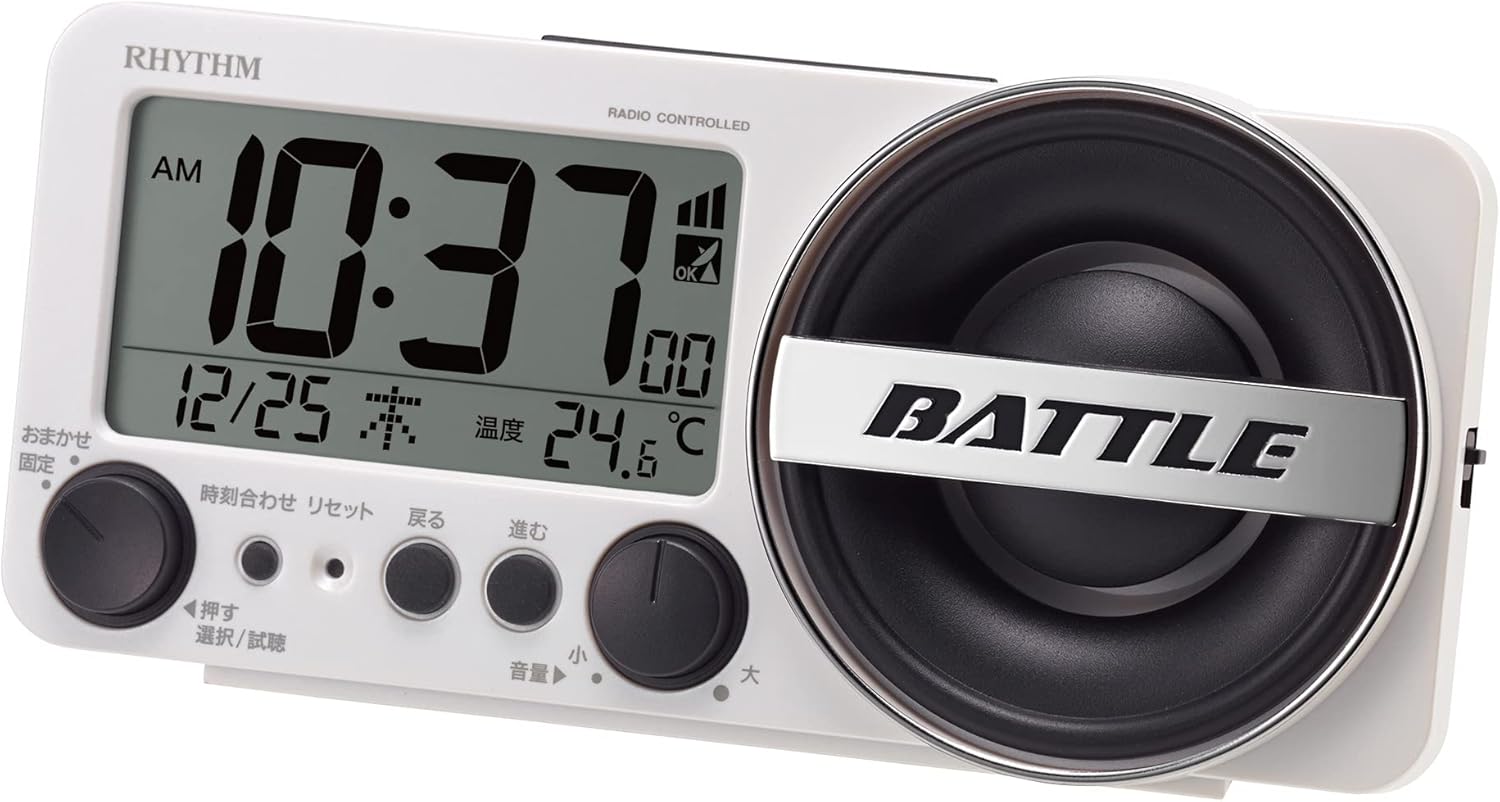 【41%OFF】【3,245円】 リズム 大音量 1,000パターン 電波目覚まし時計