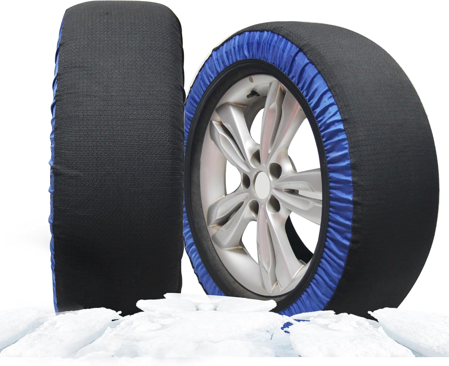 【75%OFF】【1,675円】 chuqisheji 布製 ジャッキ不要 タイヤチェーン 2本セット 【送料無料】