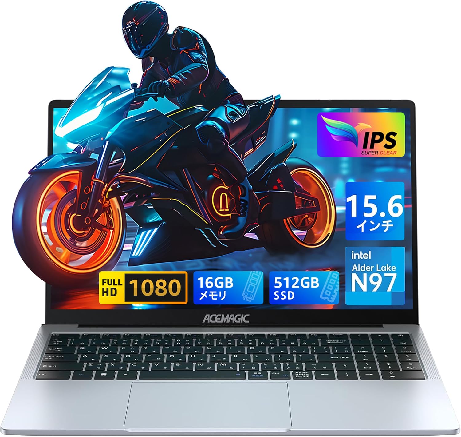 【27％OFF+22％OFF】【実質41,798円】 ACEMAGIC 15.6インチ 第12世代N97 Windows11 16GBメモリ 512GB SSD ノートパソコン 【送料無料】