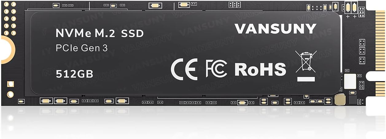 【本日最終日】【スマイルSale】【4,799円】 Vansuny 内蔵SSD 512GB PCle 3.0 【送料無料】