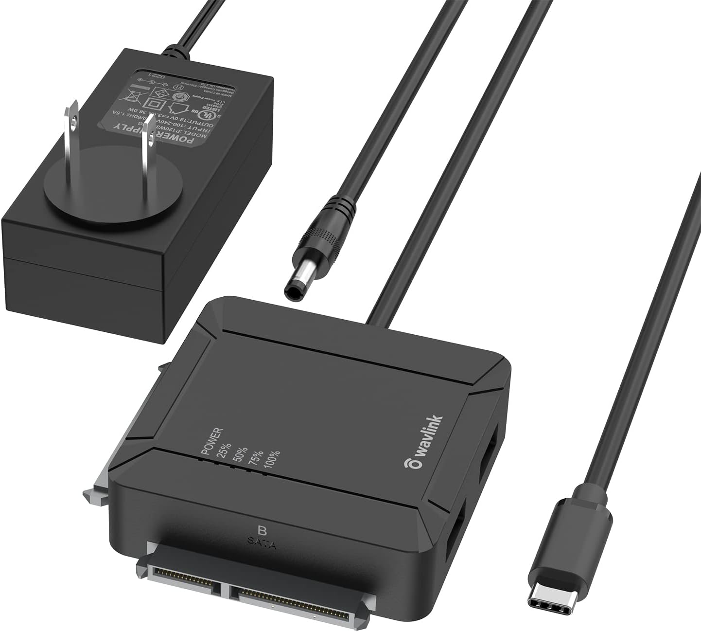 【40%OFF】【1,275円】 WAVLINK USB C デュアルベイSATAアダプター