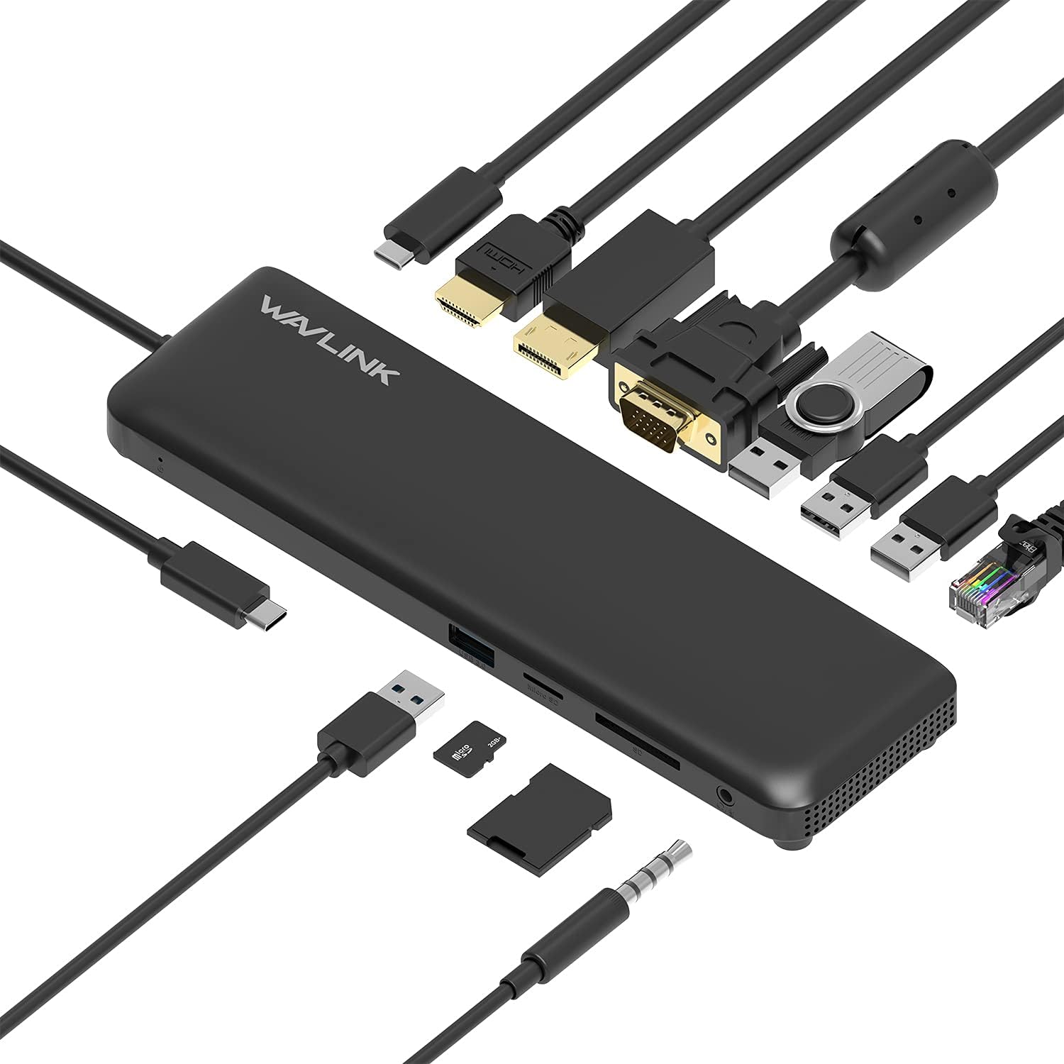 【30%OFF】【4,830円】 WAVLINK 12in1 USB-C ドッキングステーション 【送料無料】
