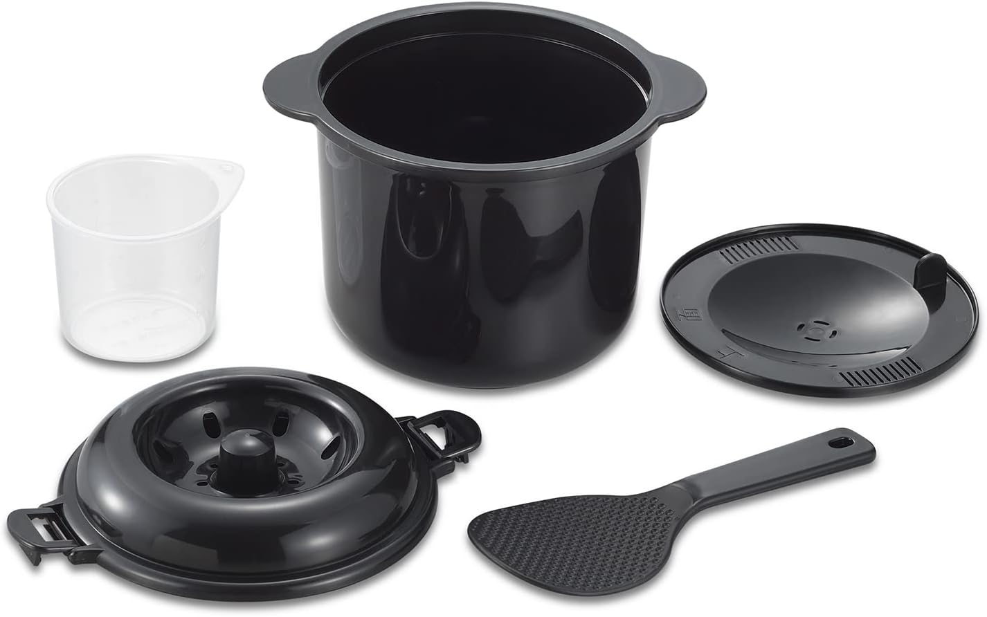 【768円】 カクセー 電子レンジ炊飯器 備長炭入り ちびくろちゃん 2合炊き