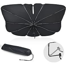 【プライムデー先行セール】【50%OFF+40%OFF】【1,068円】 Boleve 傘式 曲がる中棒 強化十本骨 UVカット 車用サンシェード