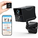 【50%OFF】【3,299円】 ERYITRDK 4K WiFi対応＆WiFiなし両用 スマホ連動 長時間録画 最大90日待機 AI人体検知 暗視対応 小型カメラ 【送料無料】