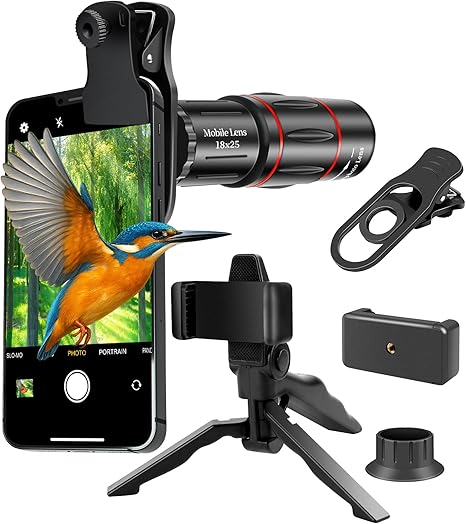 【56%OFF+50%OFF】【3,099円】 Indisea 18倍ズーム BAK4プリズム スマホ望遠レンズ 単眼鏡 【送料無料】