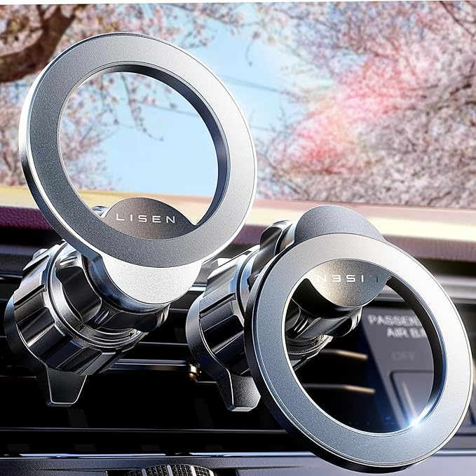 【36%OFF+50%OFF】【794円】 LISEN magsafe 強力磁石 車載ホルダー 2個セット