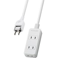 【61%OFF】【556円】 エレコム 電源タップ ほこり防止シャッター 3個口 1m